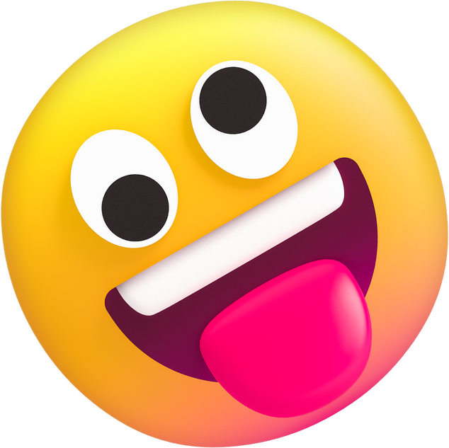 3D Stylized Trolling Emoji